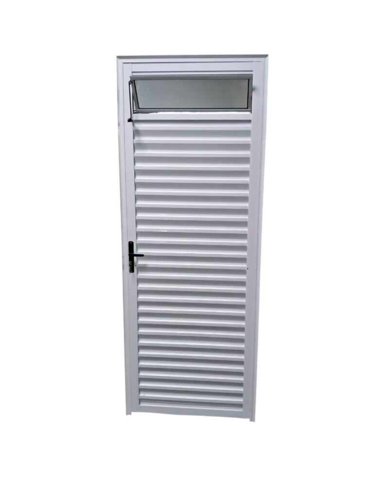Porta Palheta com um basculante 2,10x0,80 Alumínio branco L25