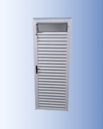 Porta Palheta com um basculante 2,10x0,80 Alumínio branco L25