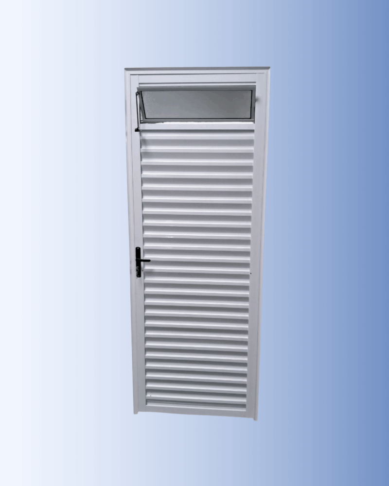 Porta Palheta com um basculante 2,10x0,80 Alumínio branco L25