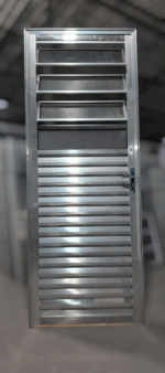 Porta Basculante 2,10x0,90 Alumínio Brilhante L25