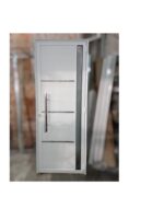 Porta Lambril 2.10x0.90cm Alumínio branca L25 com visor e 03 travessas brilhantes