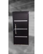 Porta Lambril 210x80 Preta L25 com frisos brilhantes