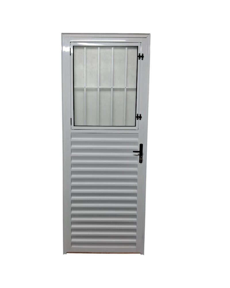 Porta Social 2,10x0,80 Alumínio Branca linha25